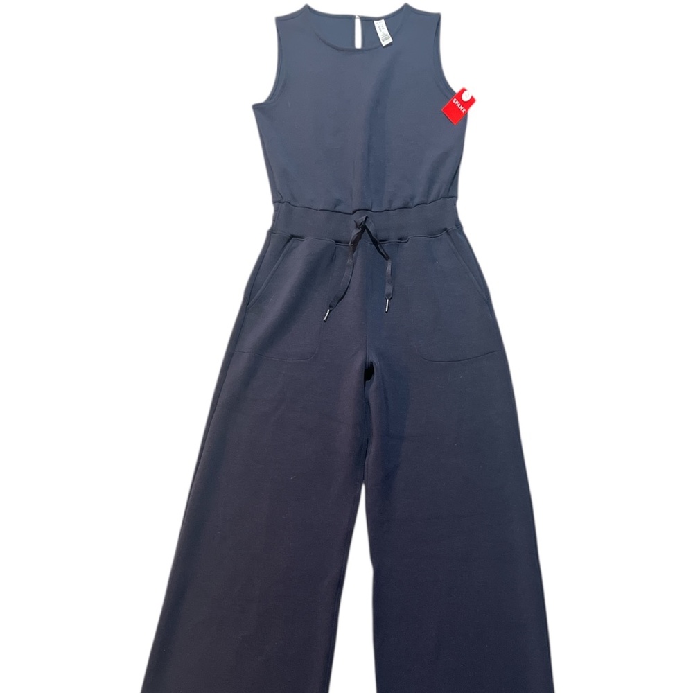 NWT SPANX AirEssentials Sleeveless Jumpsuit Size S Women Classic Navy Tall